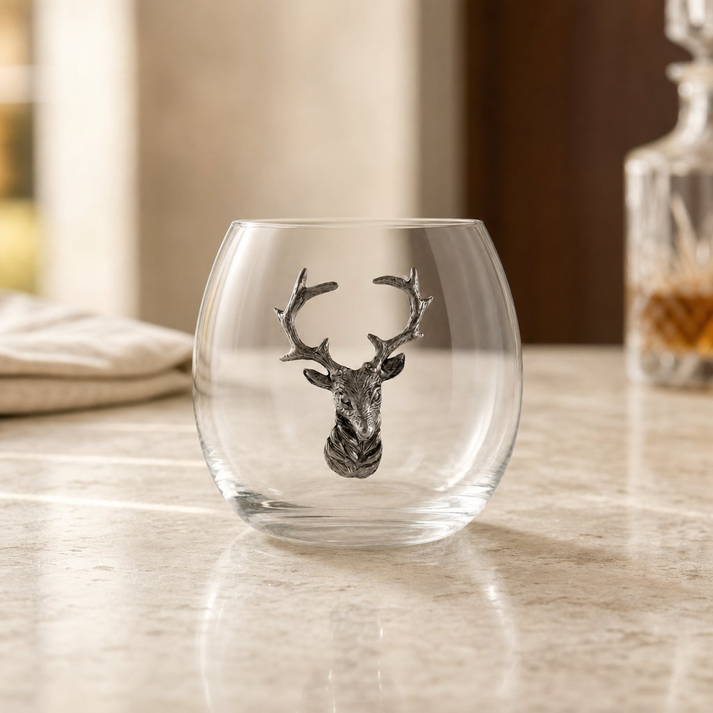 Elk / Deer Stemless Wine Glass 5