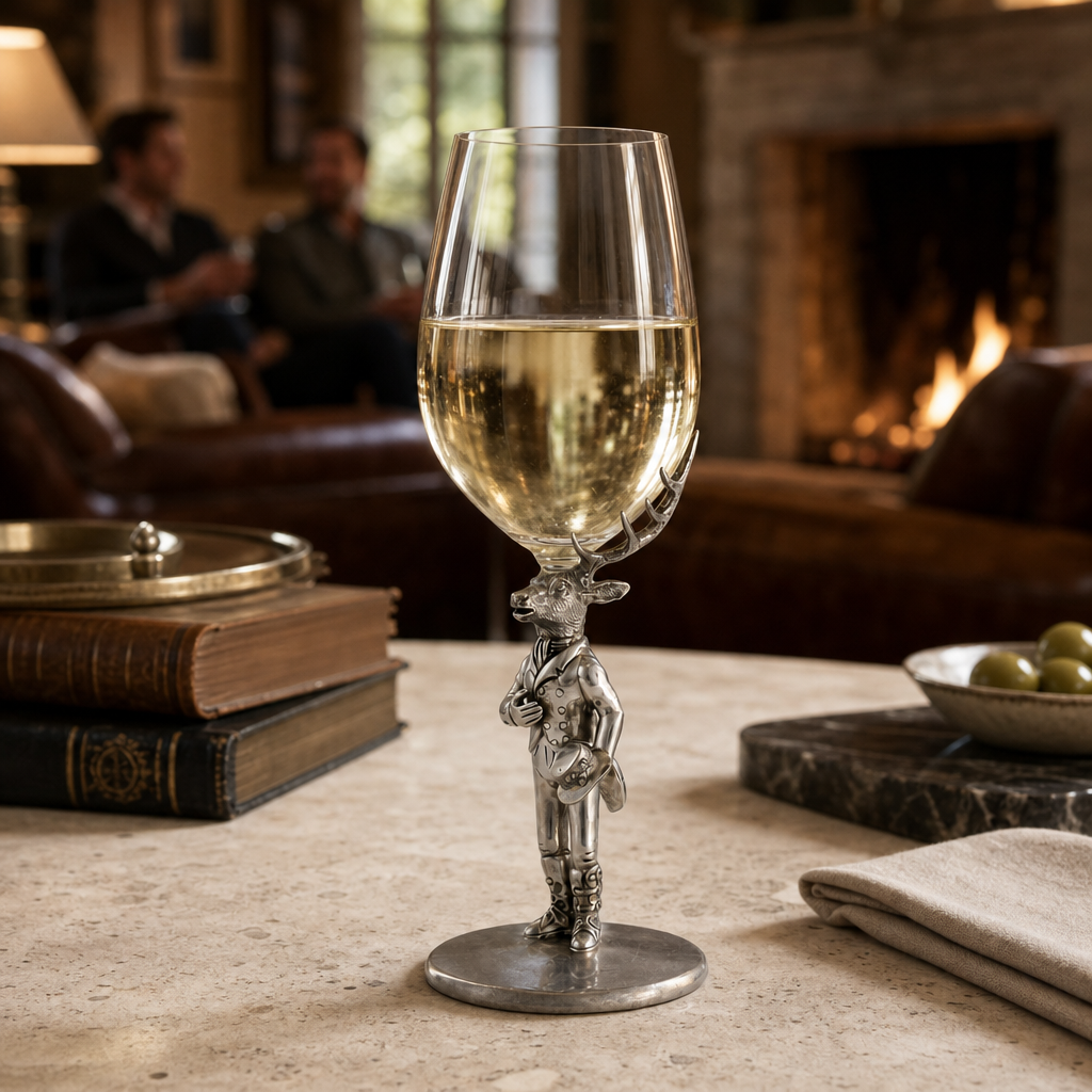 Gentleman Elk Wine Glass 7