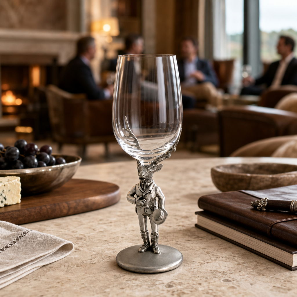 Gentleman Elk Wine Glass 8