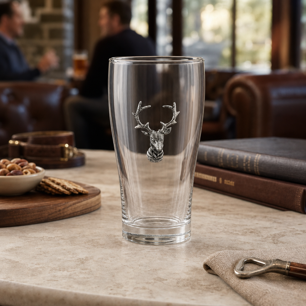 Elk Head Beer Glass 7