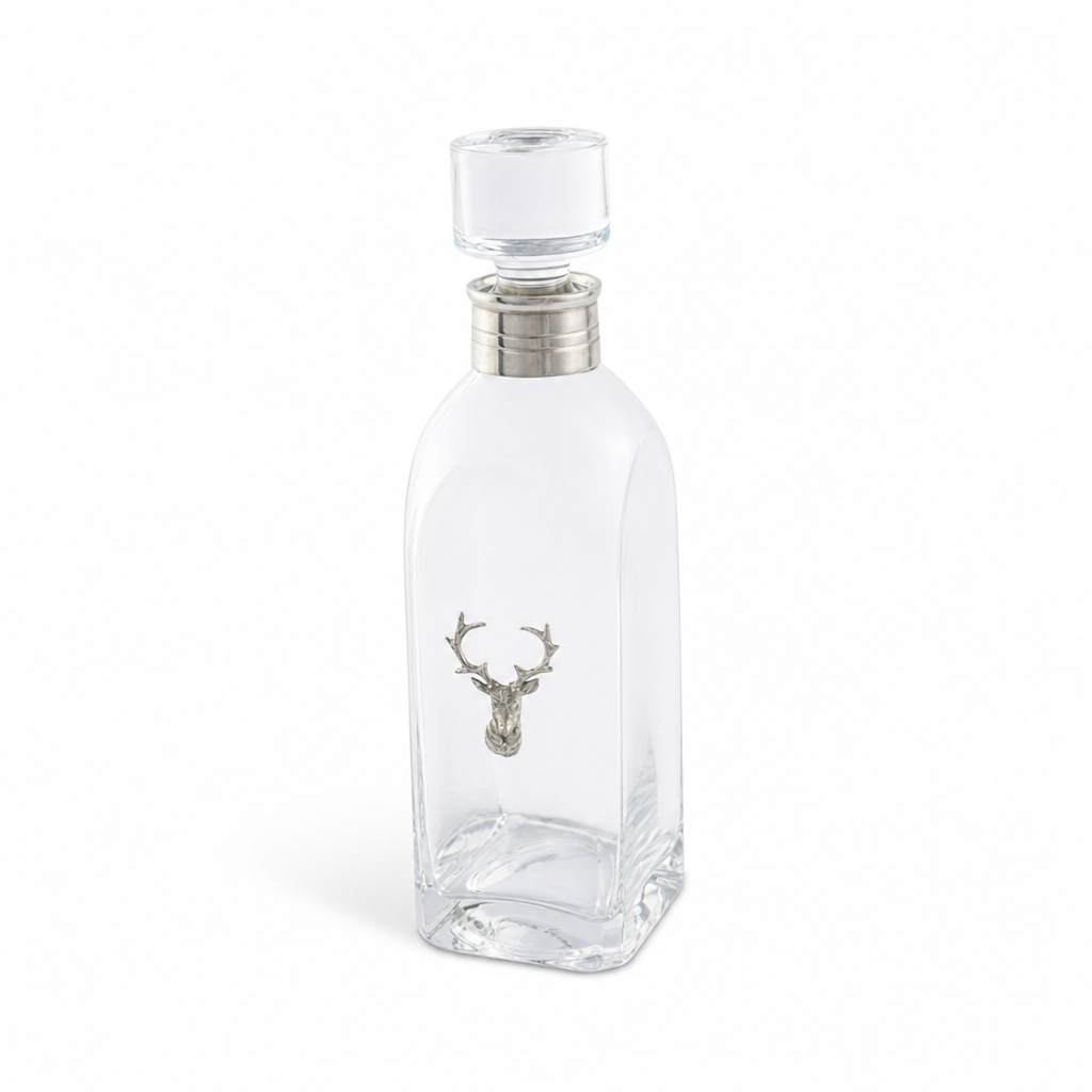Elk Bust Tall Decanter 1