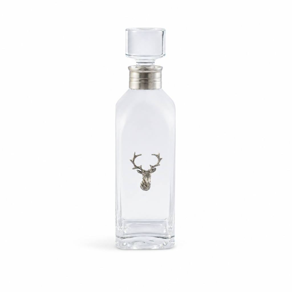 Elk Bust Tall Decanter 7