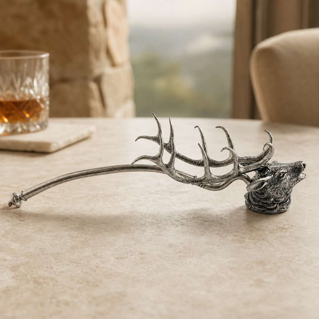 Pewter Elk Candle Snuffer 3
