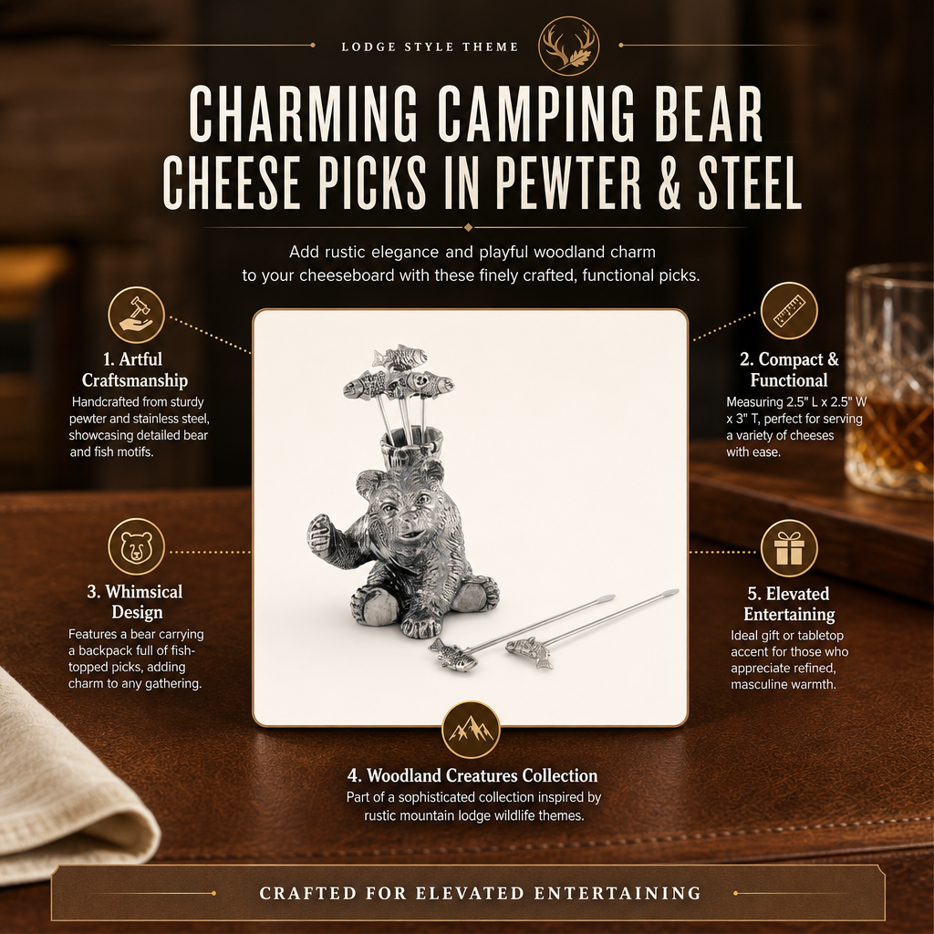 Camping Bear Cheese Picks 12