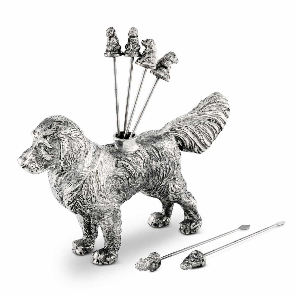 Pewter Retriever Cheese Picks 1