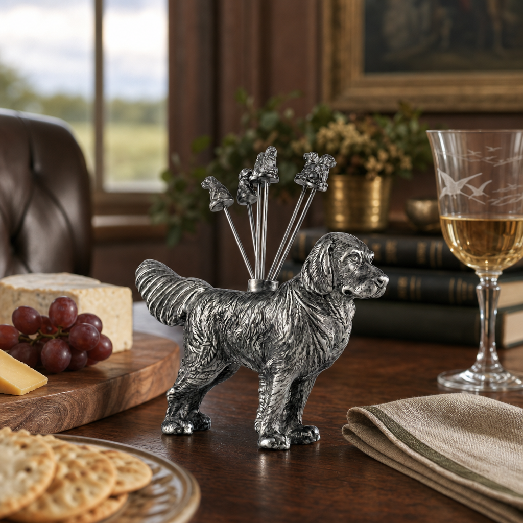 Pewter Retriever Cheese Picks 7