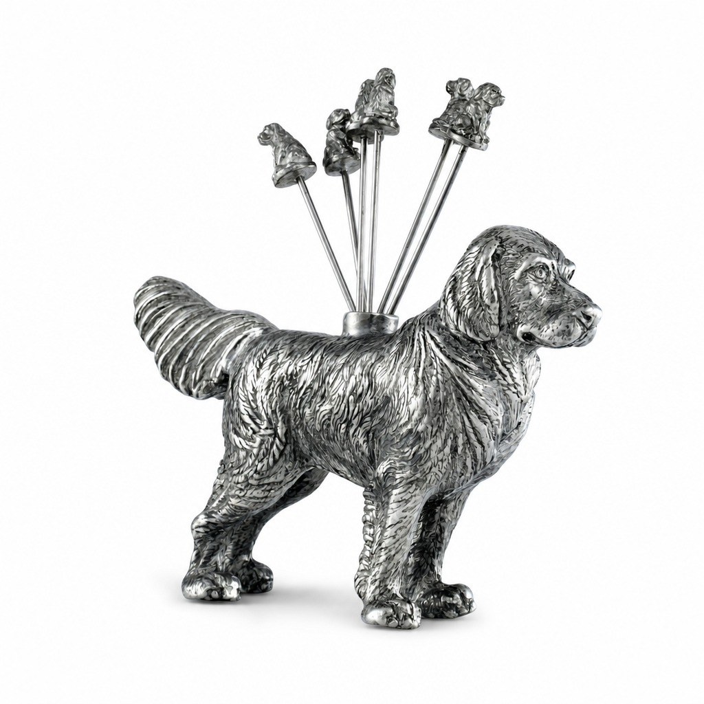 Pewter Retriever Cheese Picks 11
