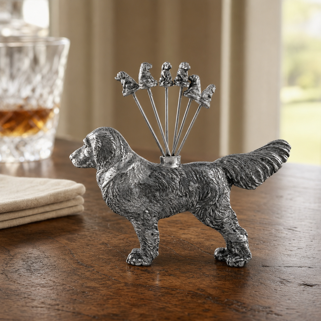 Pewter Retriever Cheese Picks 4