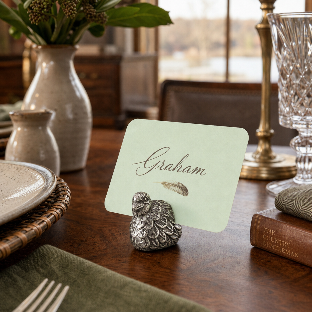 Quail Place Setting Marker 7