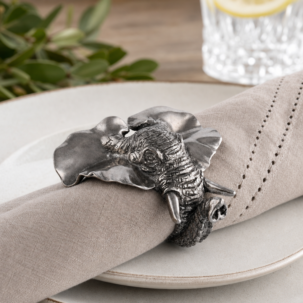 Elephant Napkin Ring 3