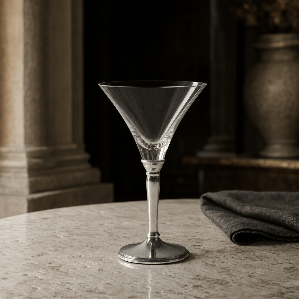 Classic Pewter Stem Cocktail Glass 1