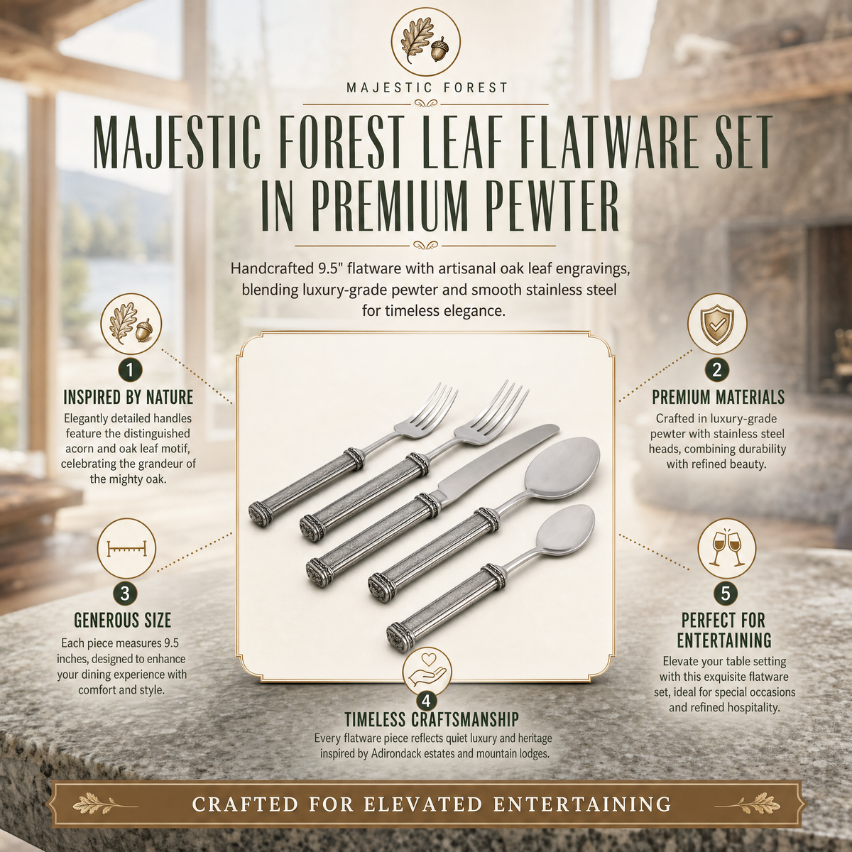 Leaf Flatware Set 9
