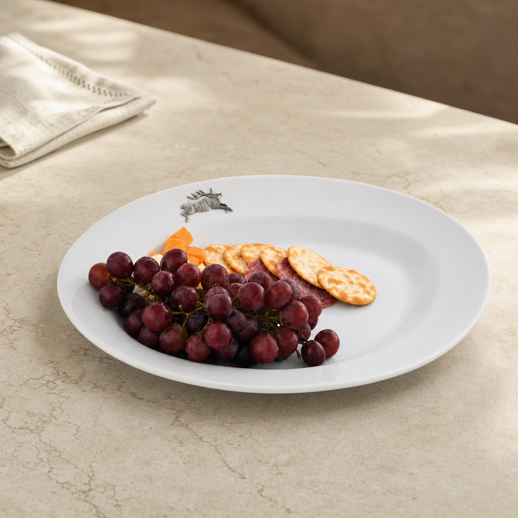 Running Elk Stoneware Serving Tray 1