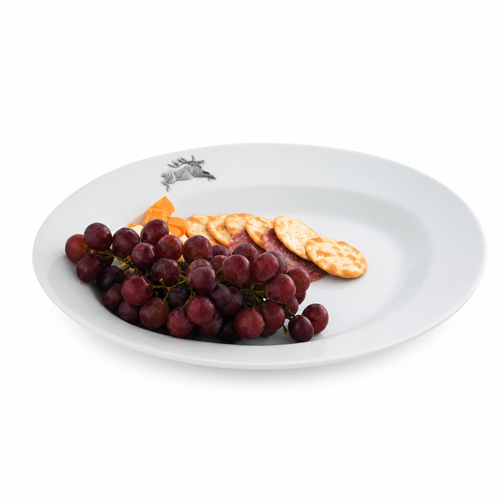 Running Elk Stoneware Serving Tray 1