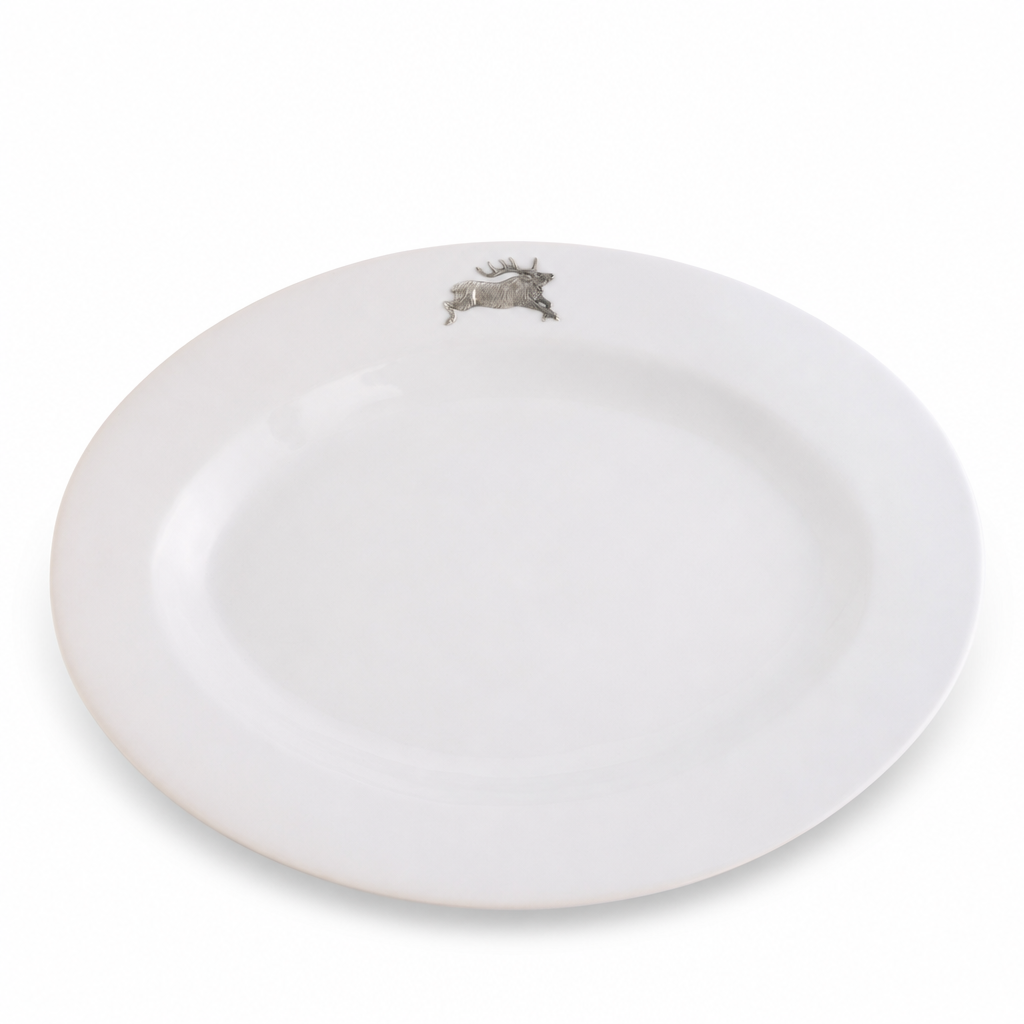 Running Elk Stoneware Serving Tray 10