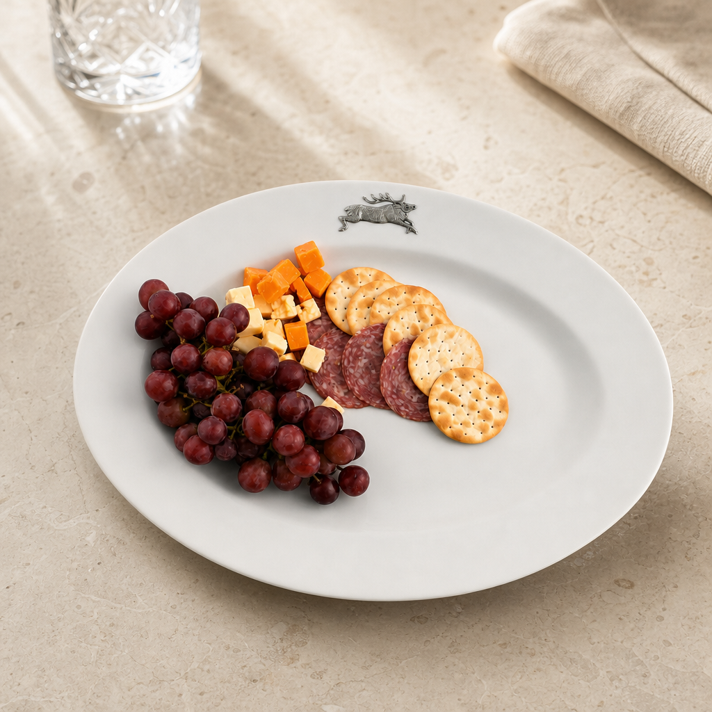 Running Elk Stoneware Serving Tray 5