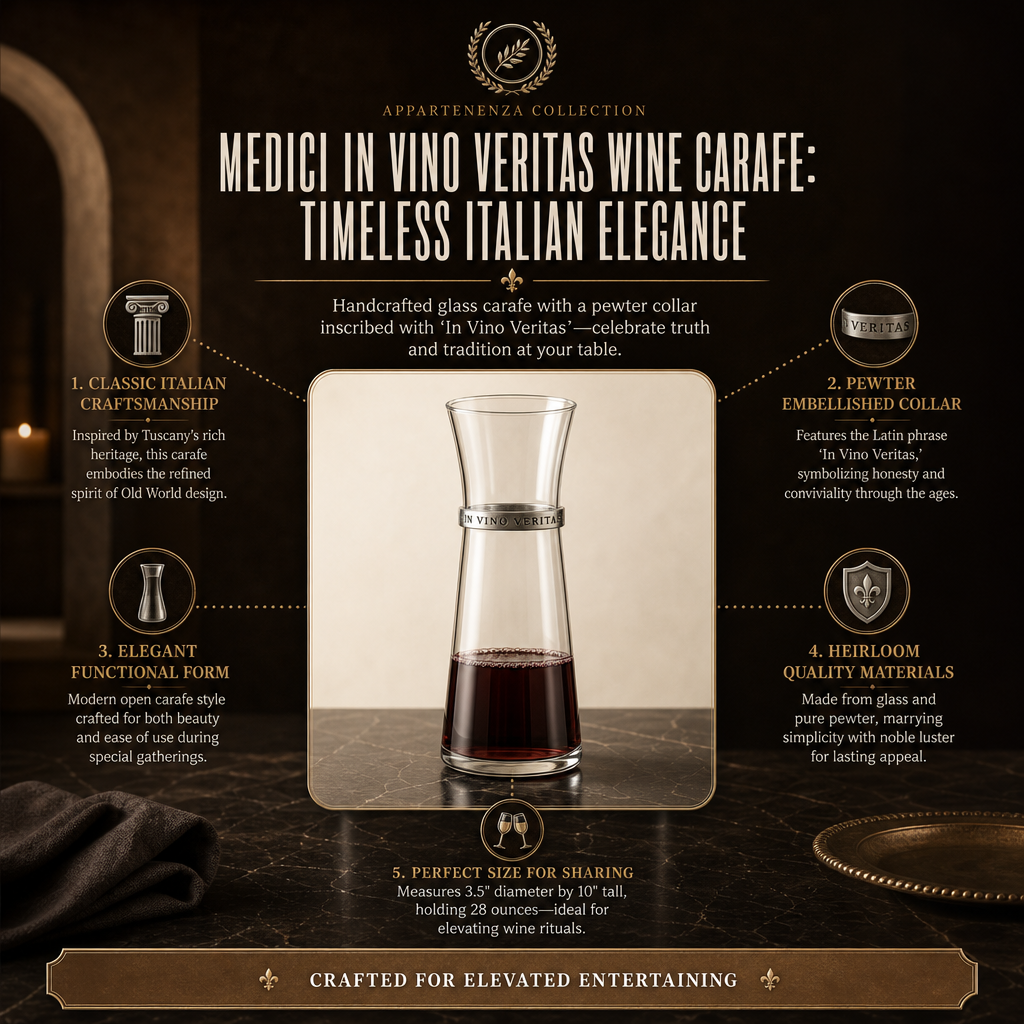 Medici In Vino Veritas Wine Carafe 11