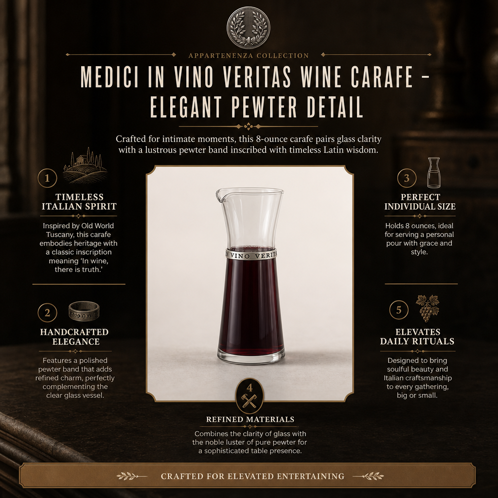 Medici In Vino Veritas Wine Carafe - Individual 6