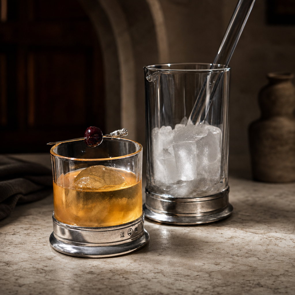 Highball - Hatched Glass 5