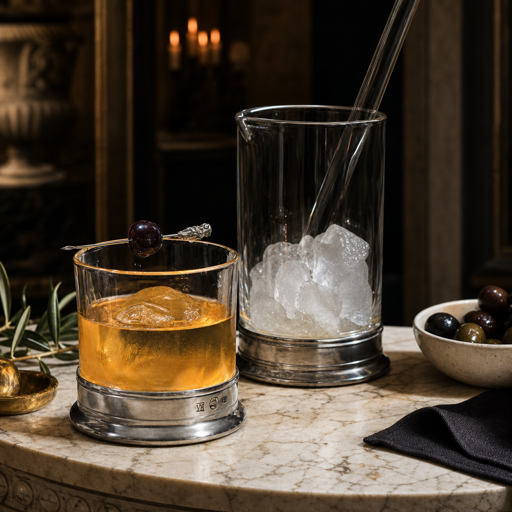 Highball - Hatched Glass 9