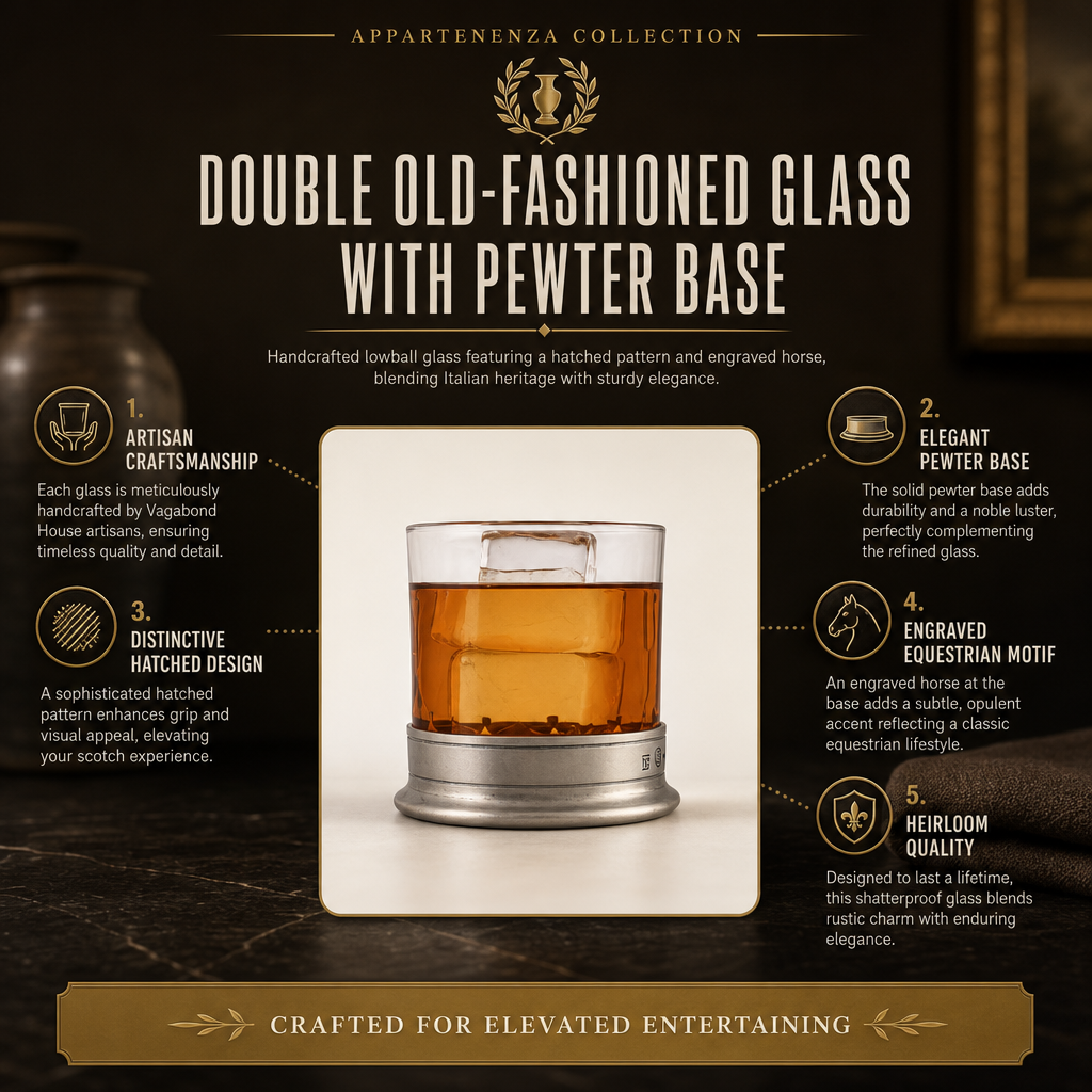 Double Old-Fashioned - Hatched Glass 11