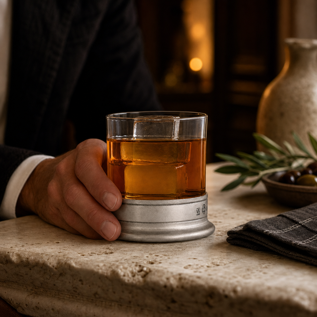 Double Old-Fashioned - Hatched Glass 6