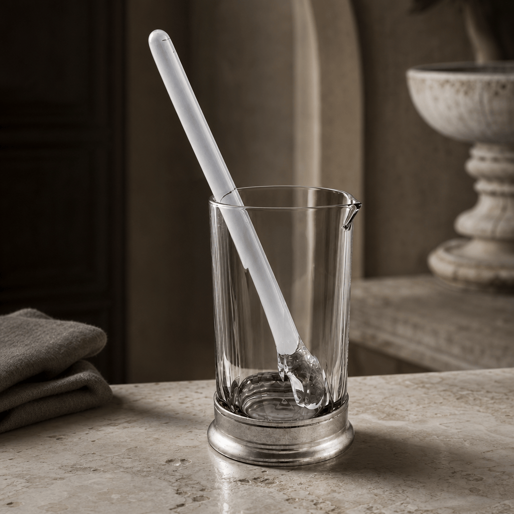 Mixing Pitcher and Stirrer - Hatched Glass 2