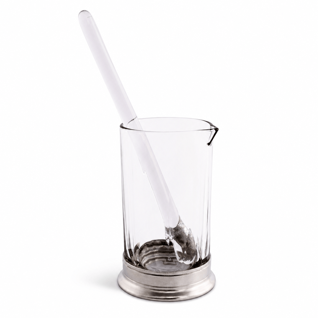 Mixing Pitcher and Stirrer - Hatched Glass 1