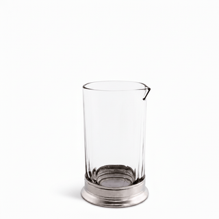 Mixing Pitcher and Stirrer - Hatched Glass