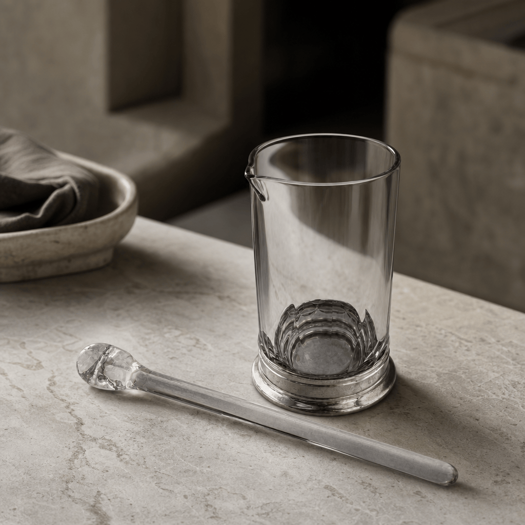 Mixing Pitcher and Stirrer - Hatched Glass 3