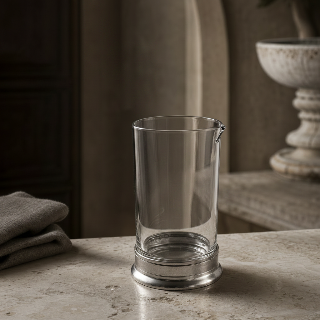 Mixing Pitcher and Stirrer - Hatched Glass 1
