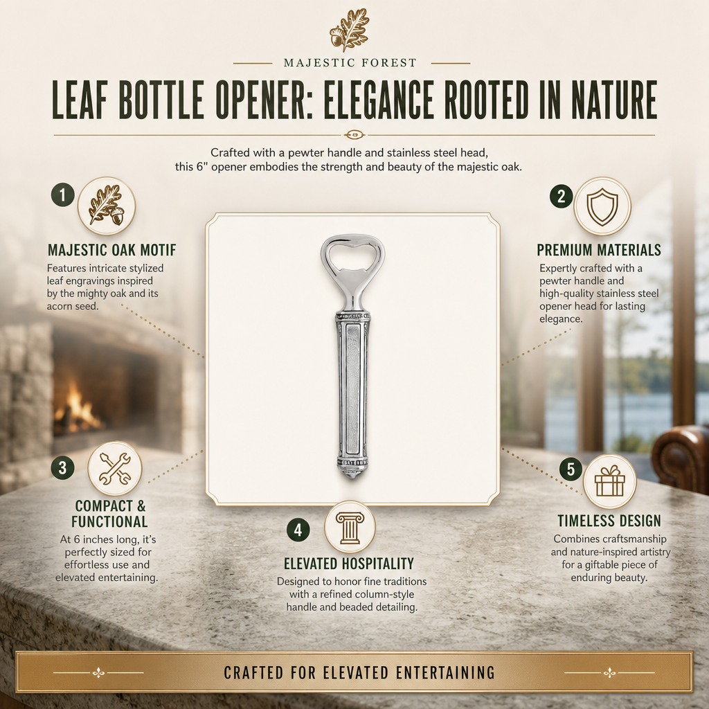 Leaf Bottle Opener: Elegance Rooted in Nature