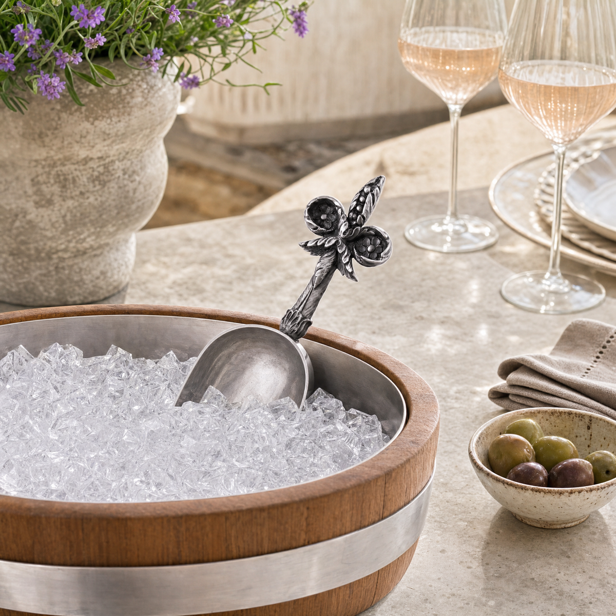Fleur De Lis Ice Scoop 9