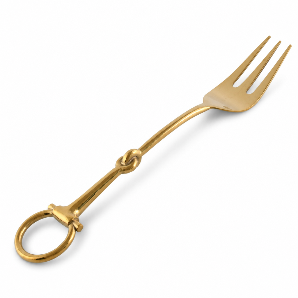 Bit Serving Fork - Stainless Steel Shiny Gold 1