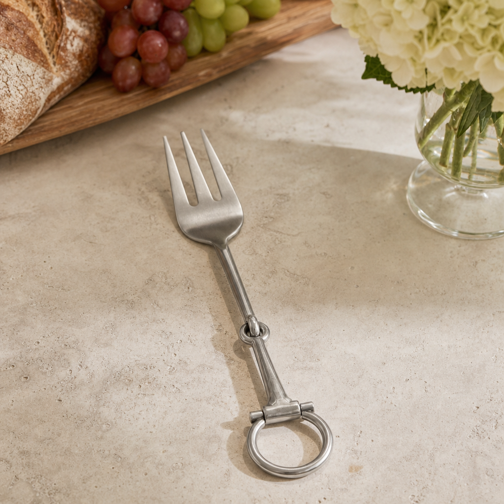Bit Serving Fork - Stainless Steel Matt Silver 7