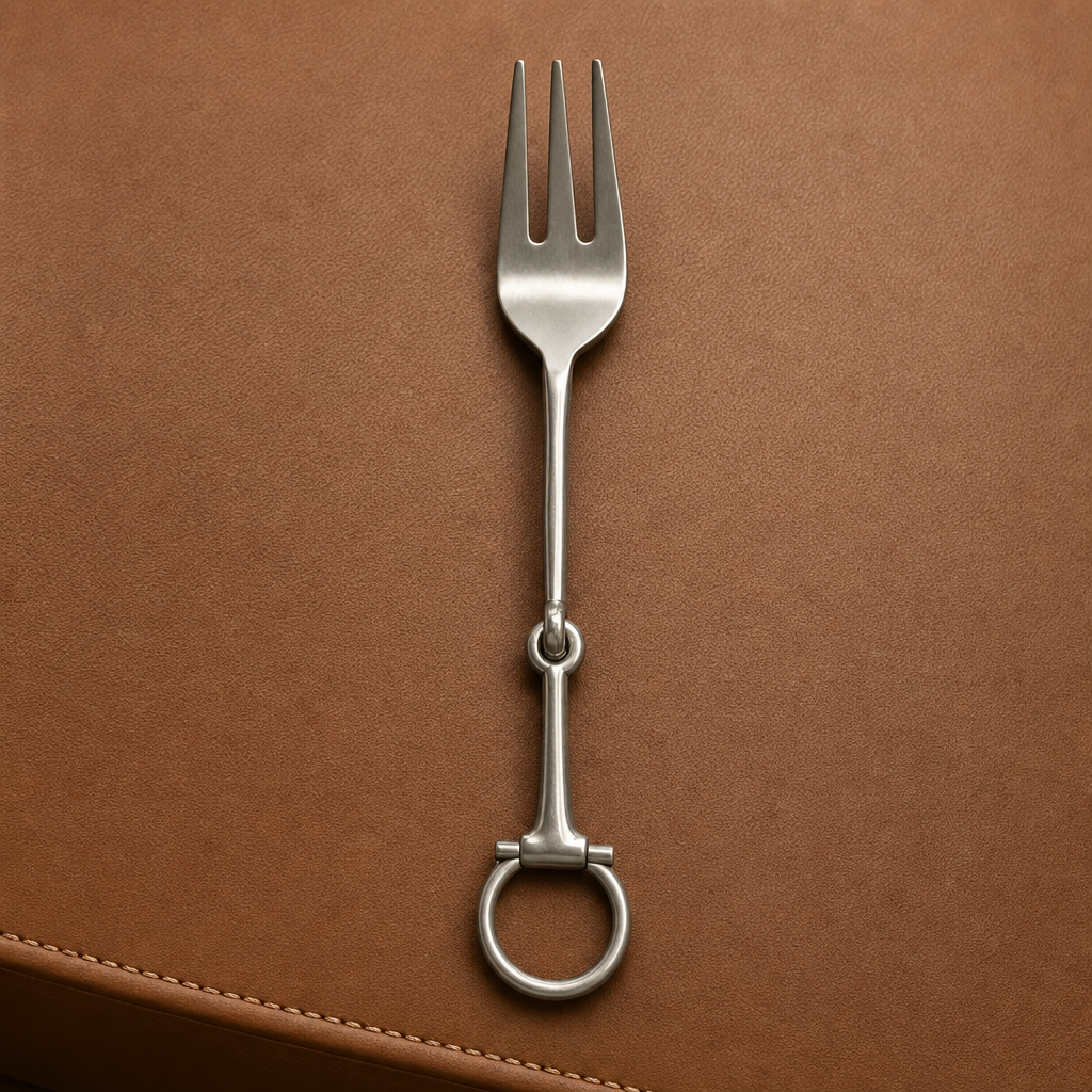 Bit Serving Fork - Stainless Steel Matt Silver 3