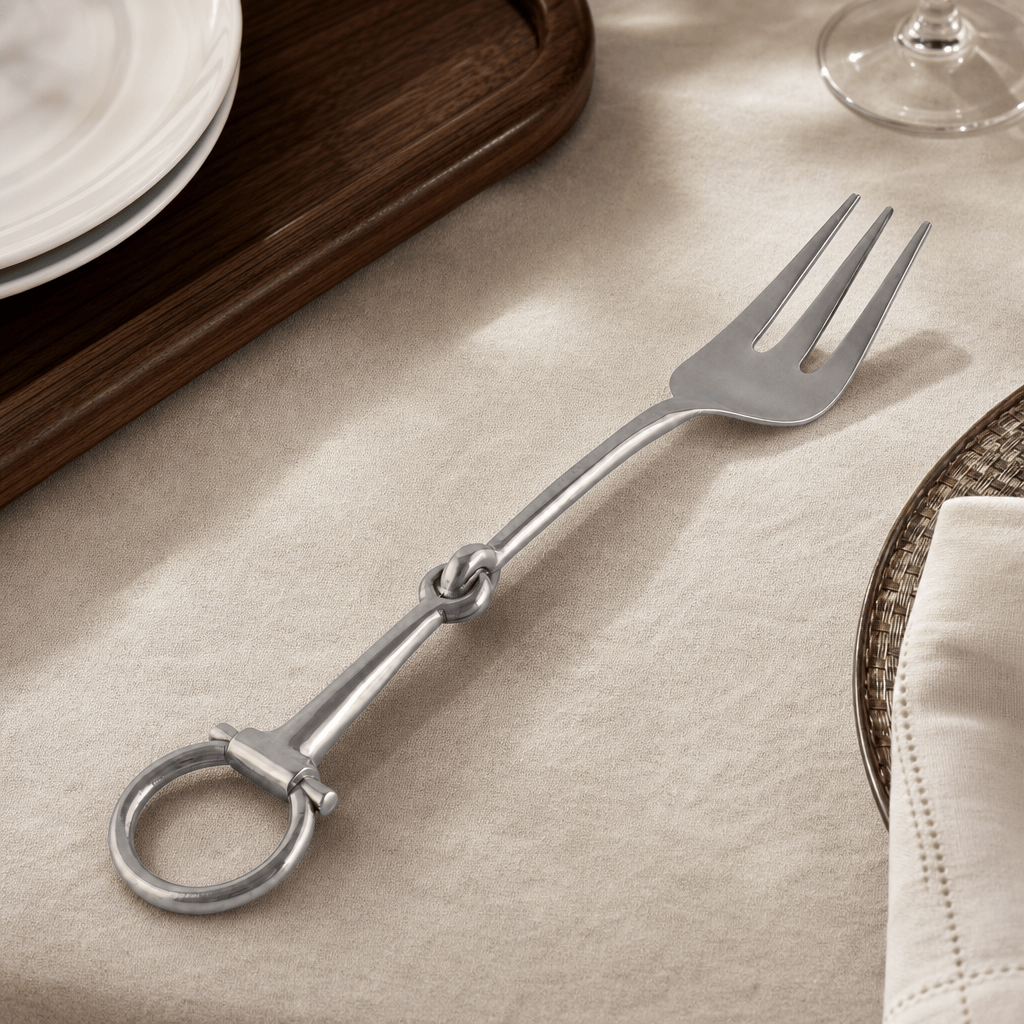 Bit Serving Fork - Stainless Steel Matt Silver 2