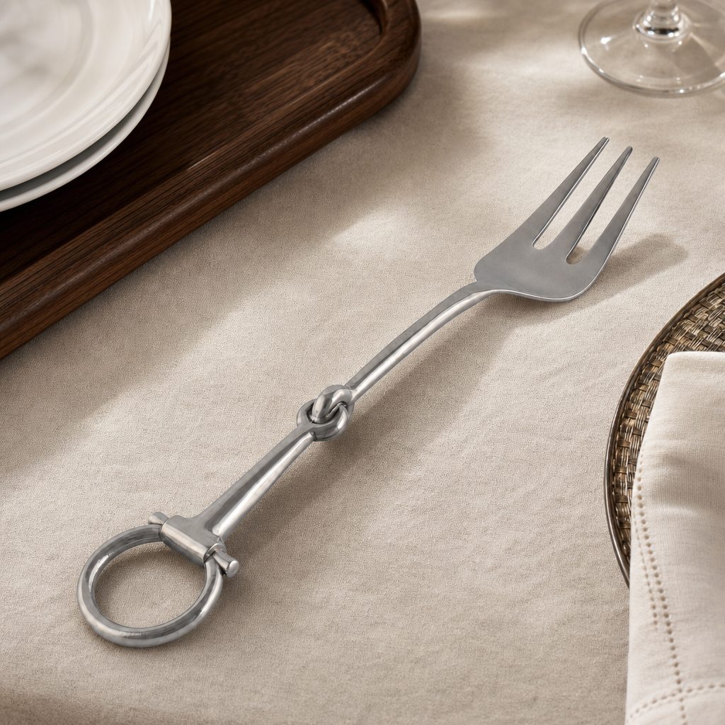 Bit Serving Fork - Stainless Steel Matt Silver 1