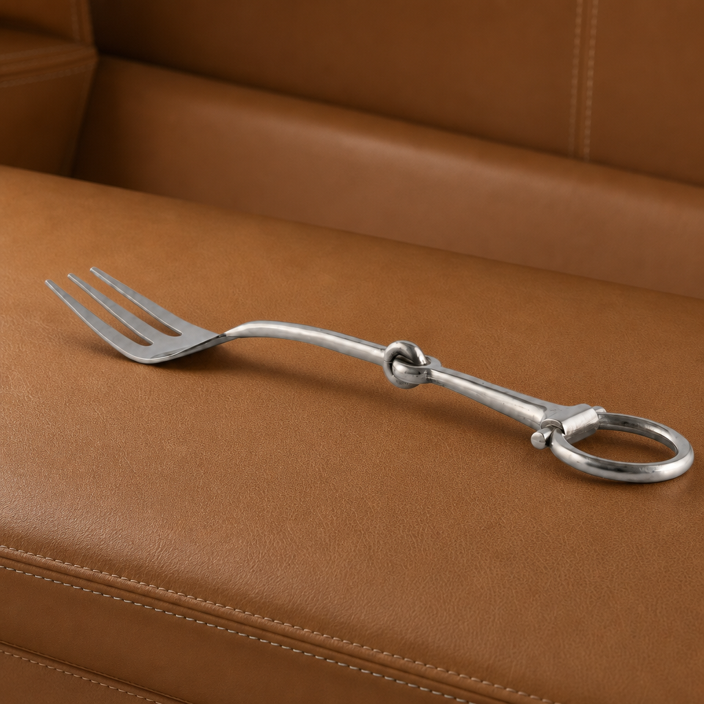 Bit Serving Fork - Stainless Steel Matt Silver 4