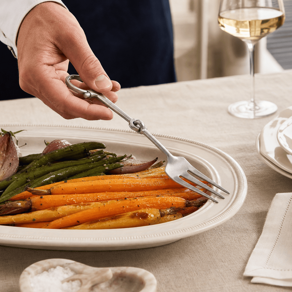 Bit Serving Fork - Stainless Steel Matt Silver 4