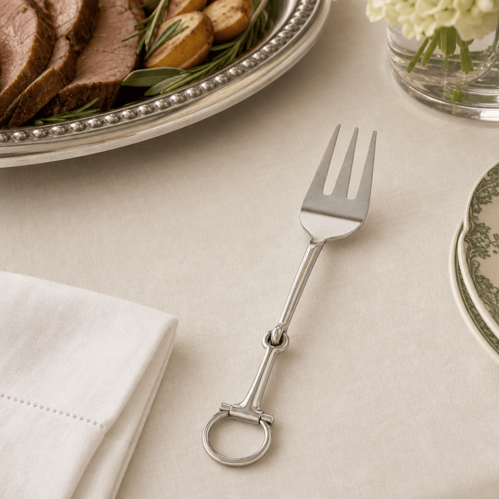 Bit Serving Fork - Stainless Steel Matt Silver 5