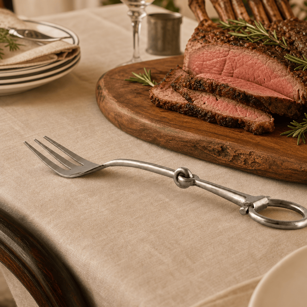 Bit Serving Fork - Stainless Steel Matt Silver 6