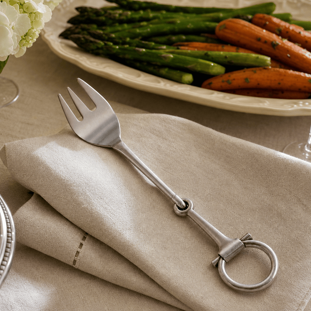 Bit Serving Fork - Stainless Steel Matt Silver 7