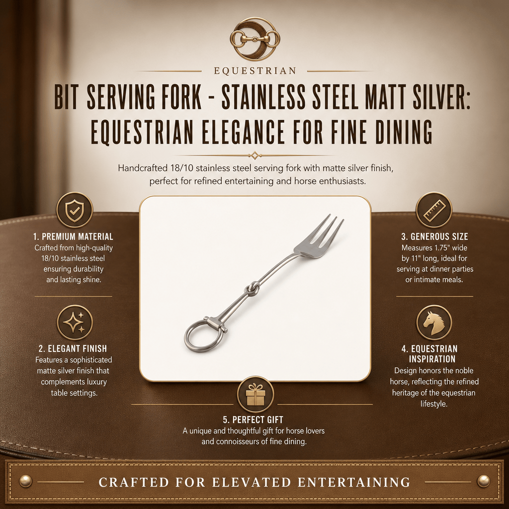 Bit Serving Fork - Stainless Steel Matt Silver 9