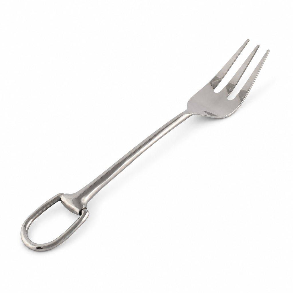 Stirrup Server Fork - Stainless Steel Matte Silver 1