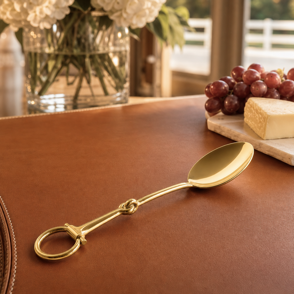 Bit Serving Spoon - Stainless Steel Shiny Gold 5