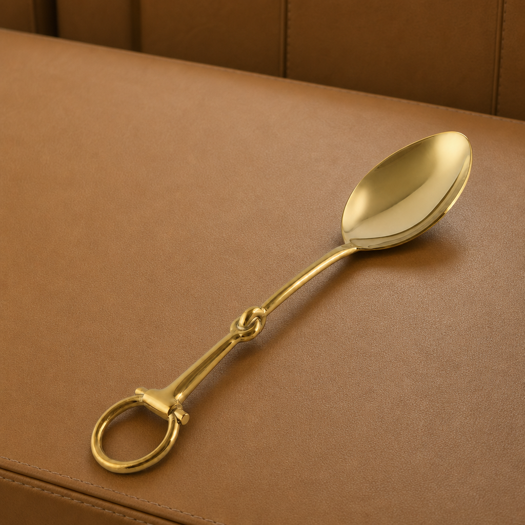 Bit Serving Spoon - Stainless Steel Shiny Gold 1