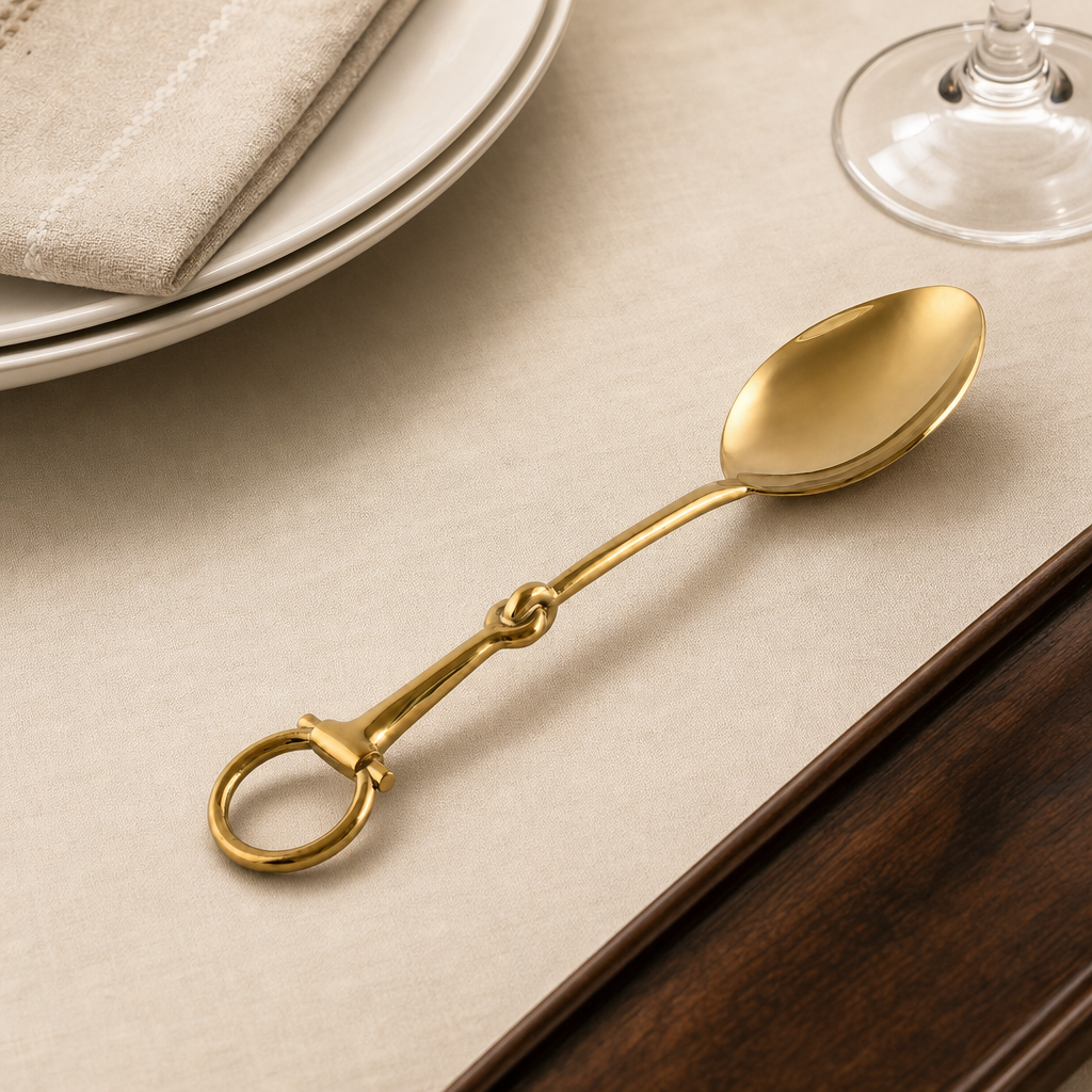 Bit Serving Spoon - Stainless Steel Shiny Gold 1