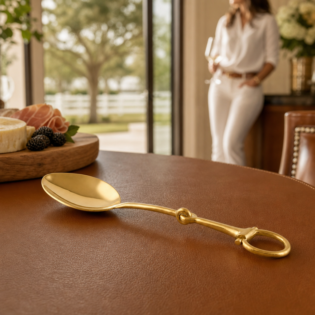 Bit Serving Spoon - Stainless Steel Shiny Gold 7