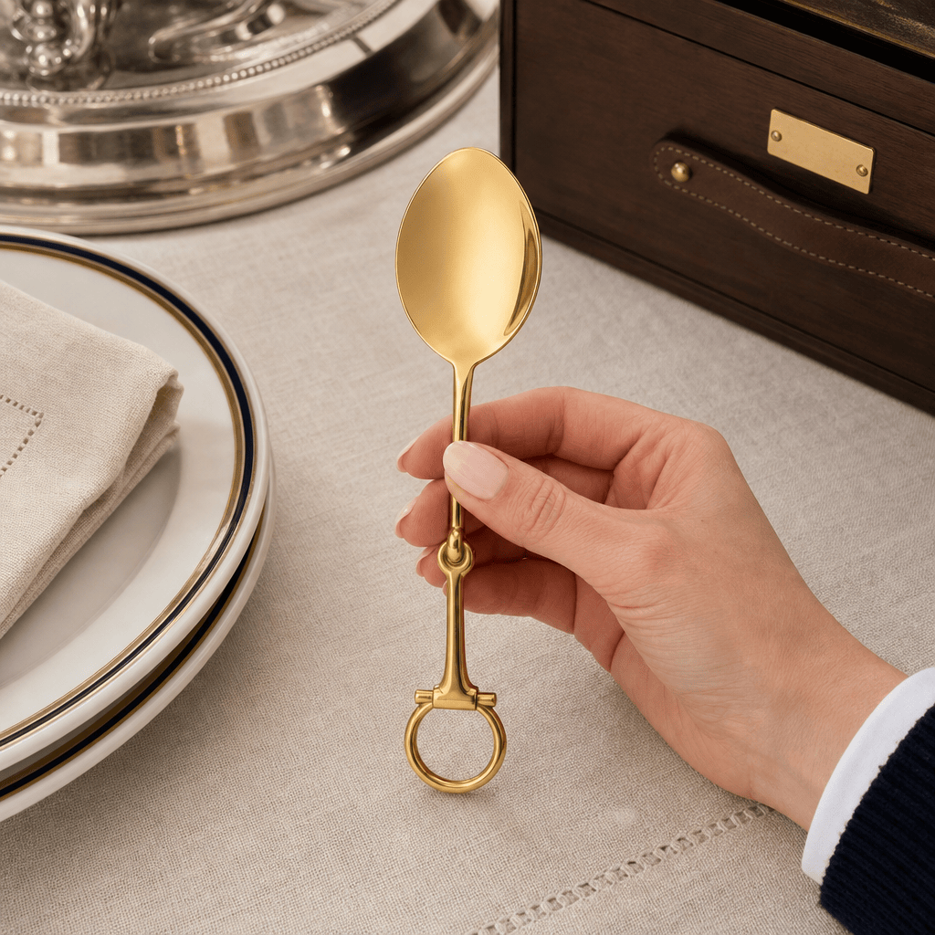 Bit Serving Spoon - Stainless Steel Shiny Gold 3